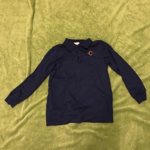 Boys Chez Ami long sleeve polo with C monogram